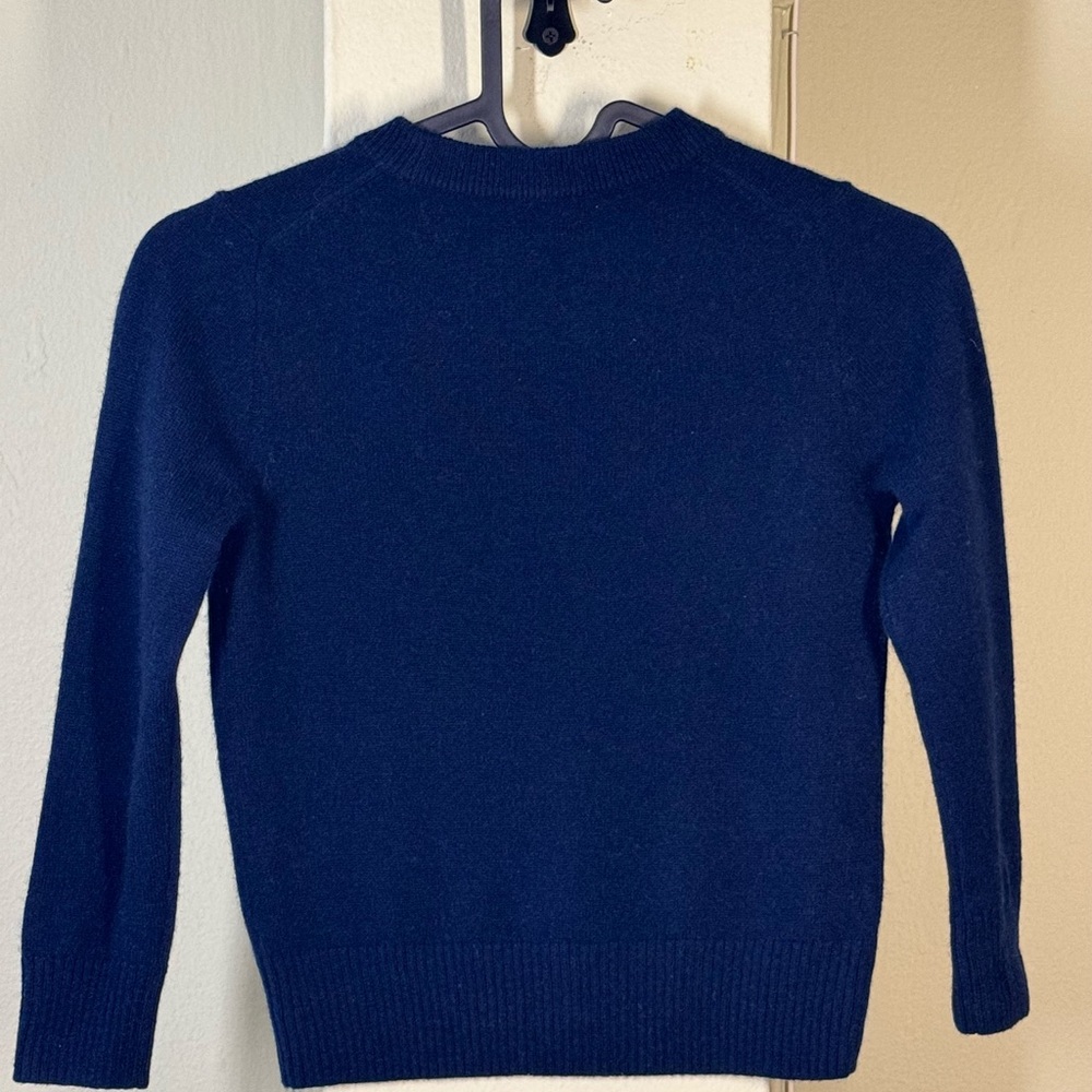 Crewcuts Kids' cashmere crewneck sweater XS (4/5) navy blue - Picture 3 of 6